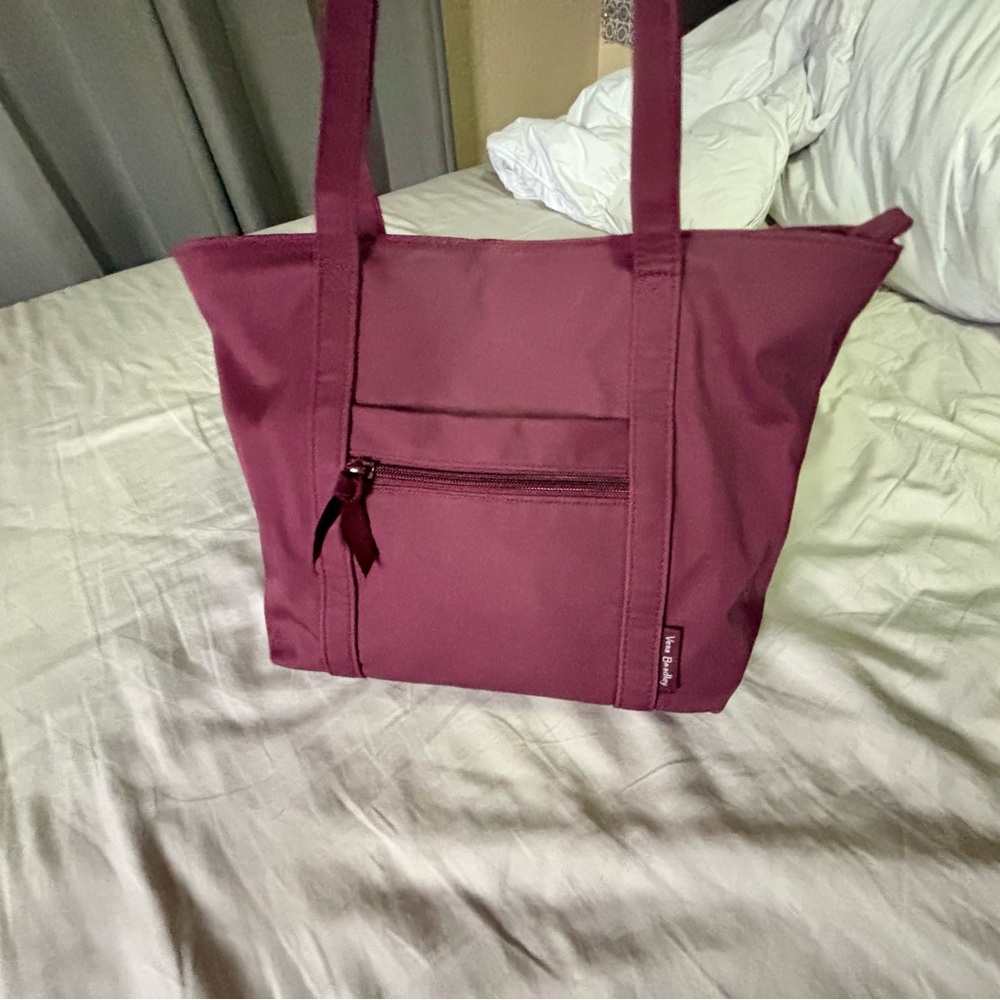 Vera Bradley wine colored purse. - Picture 3 of 12